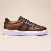 Sneaker SAYRO Cognac en cuir véritable, vue de profil