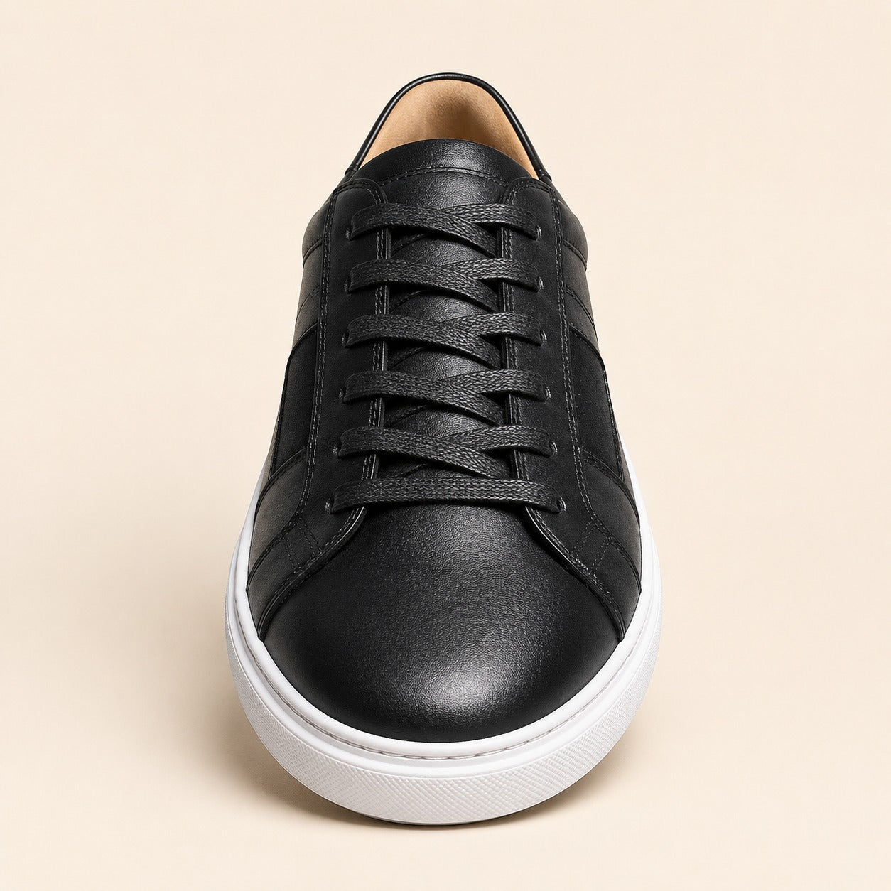 Sneaker SAYRO Noir en cuir véritable, vue de face